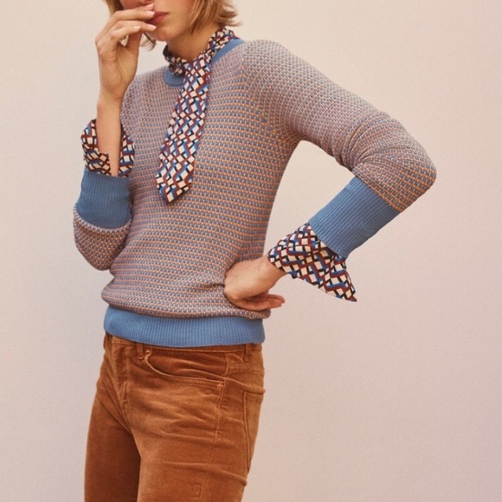 Zara Knit Geometric Sweater